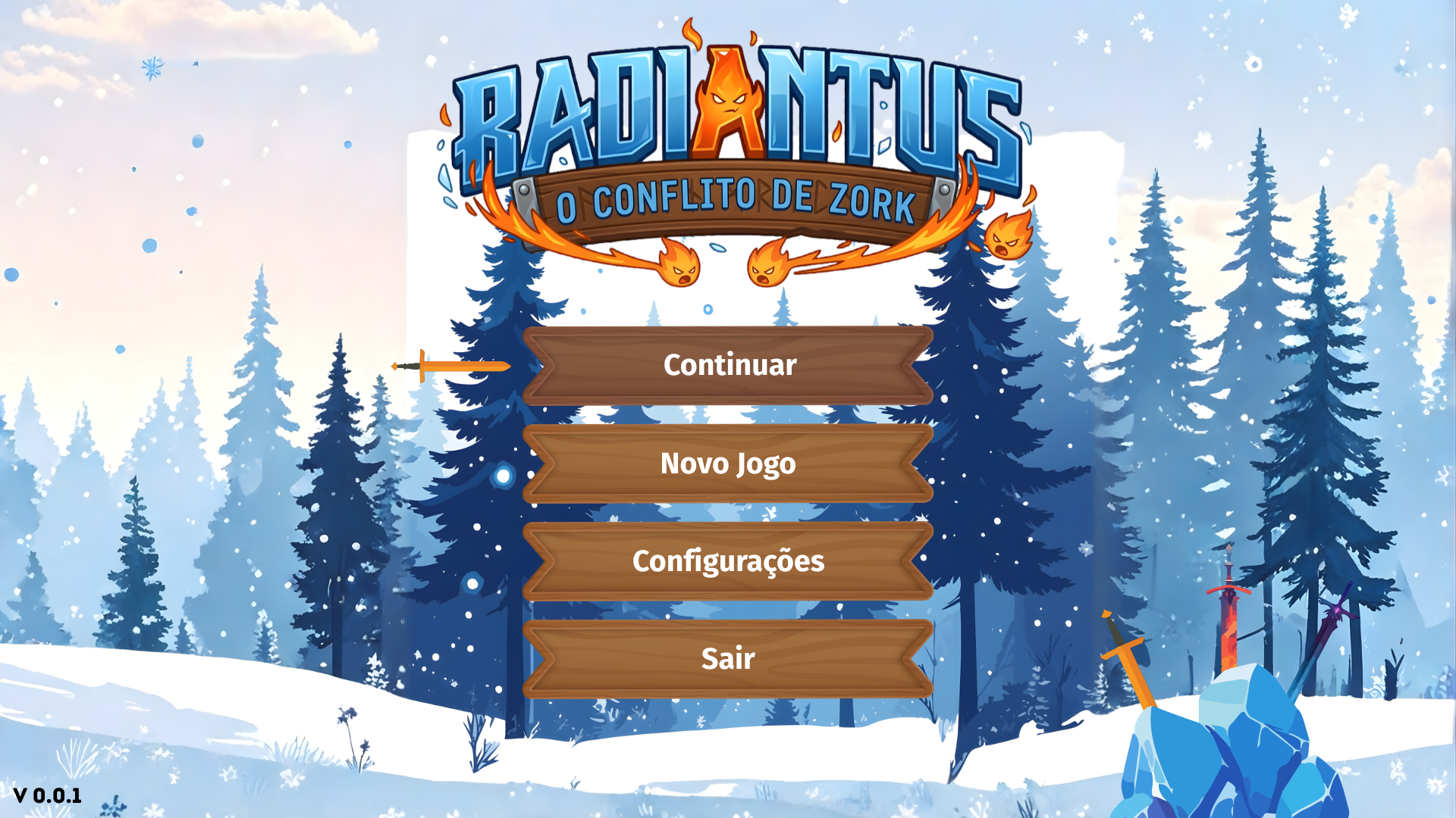 Radiantus — Tela Inicial